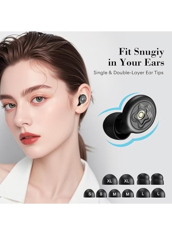 Ear Plugs for Sleeping, 50db Effective Noise Reduction, Eco Friendly & Washable Reusable Ear Plugs with 4 Styles Tips, Ultra Soft for Focus, Travel, Snoring & Work - Image 2