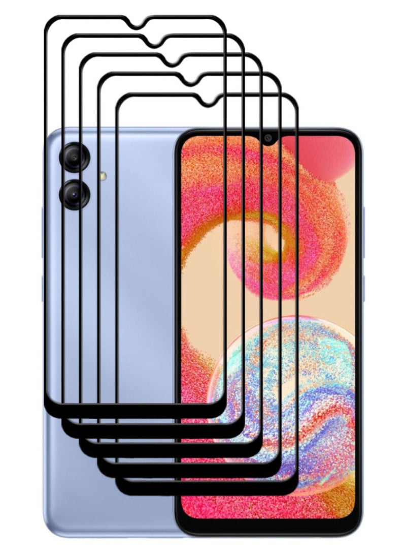 ACLIX 5 Pieces Antistatic ESD Dustproof Premium Quality High Definition Tempered Glass Screen Protector Designed For Samsung Galaxy A04e - Image 1