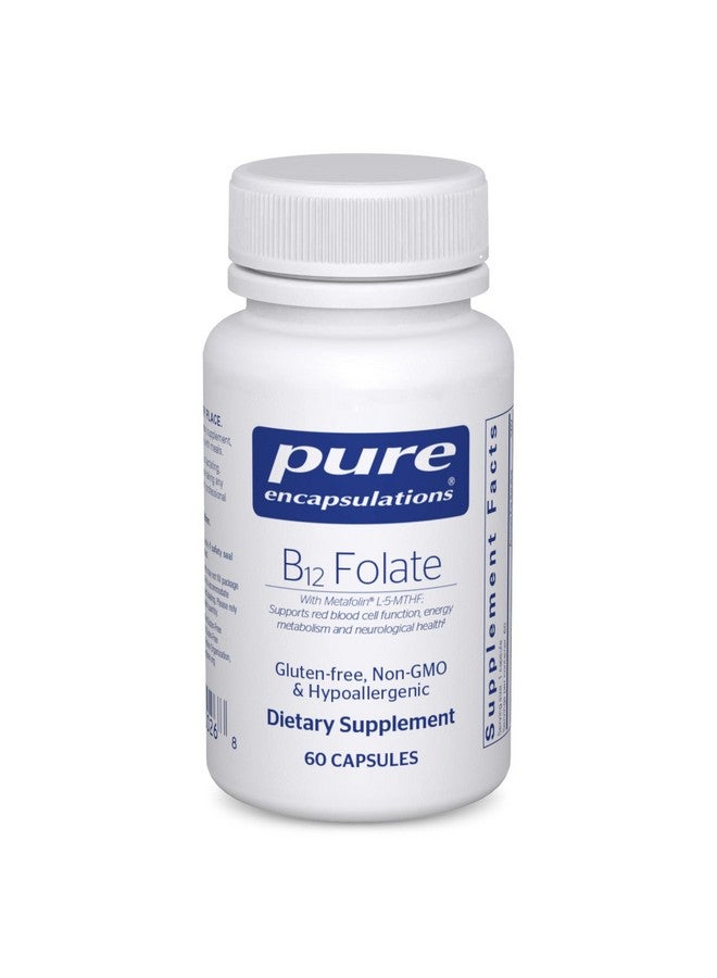 Pure Encapsulations B12 Folate ; Energy Supplement To Support Nerves* ; 60 Capsules - Image 2