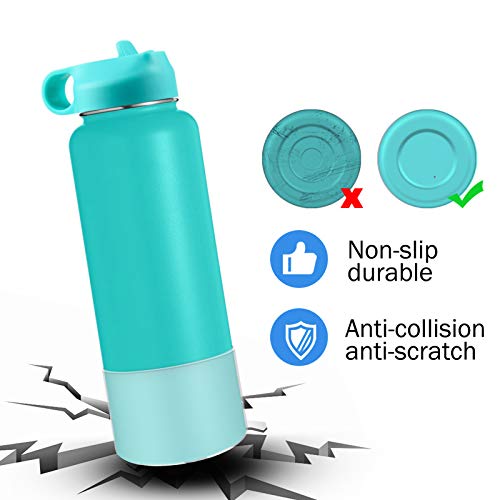 WUQID Protective Silicone Boot Sleeve for 12oz-40oz Hydro Sport Flask/Stanle Water Bottles Tumbler Anti-Slip Bottom Sleeve Cover for All Water Bottles Bottom Width of 2.83-2.95in - Image 3