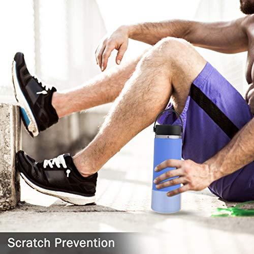 WUQID Protective Silicone Boot Sleeve for 12oz-40oz Hydro Sport Flask/Stanle Water Bottles Tumbler Anti-Slip Bottom Sleeve Cover for All Water Bottles Bottom Width of 2.83-2.95in - Image 5