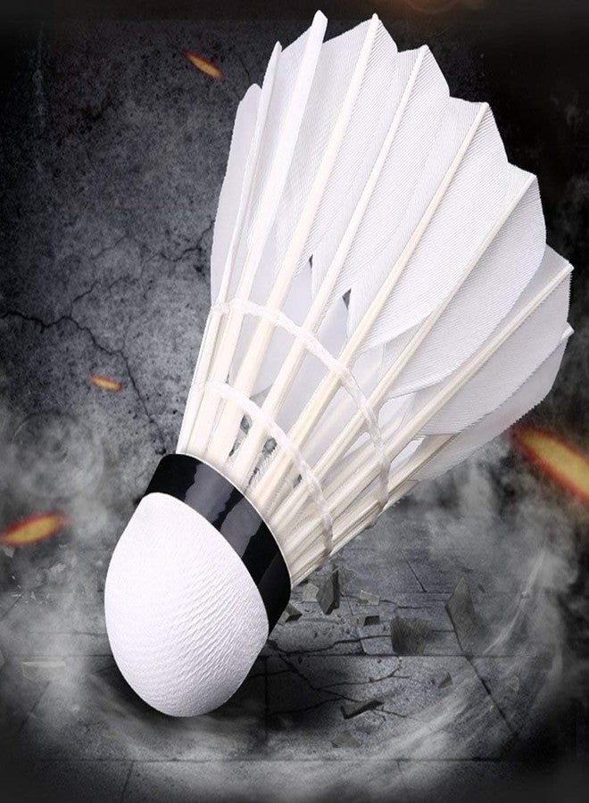 Drauss Elite Feather Shuttlecock High Performance Feather Design for Indoor & Outdoor Badminton | Consistent True Flight & Stability. Pack of 10 Shuttlecock - Image 2