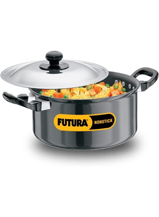 Hawkins Futura Nonstick Cook N Serve Stewpot With Steel Lid, 3 Litres, Black - pzsku/Z4AE759BC8AE247DA476BZ/45/_/1739791012/c3b66fab-f3d8-4dc1-a46e-3e458e7de285