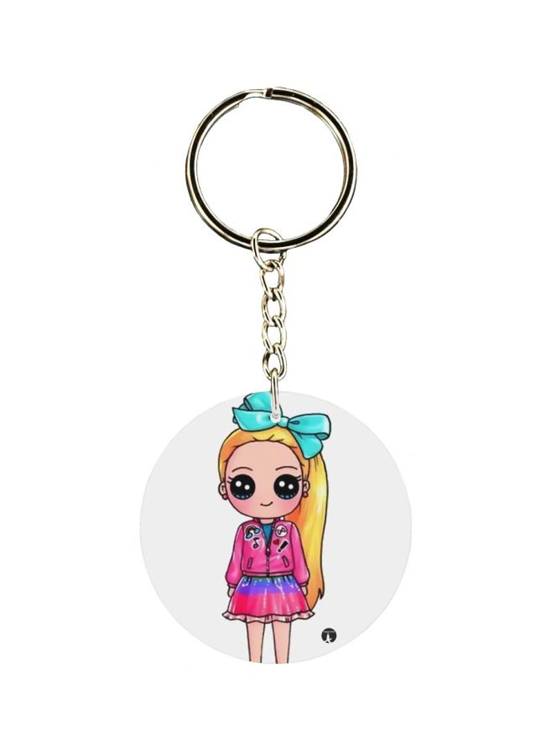 Cartoon Girl Themed Keychain