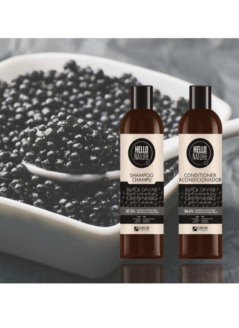 HELLO NATURE Hello Nature  Caviar Conditioner | Sulfate-Free Organic Hair Moisturizer | Unisex Formula for Strong & Healthy Hair | Hydrates & Nourishes | 300 ML | For Men & Women  - Image 2