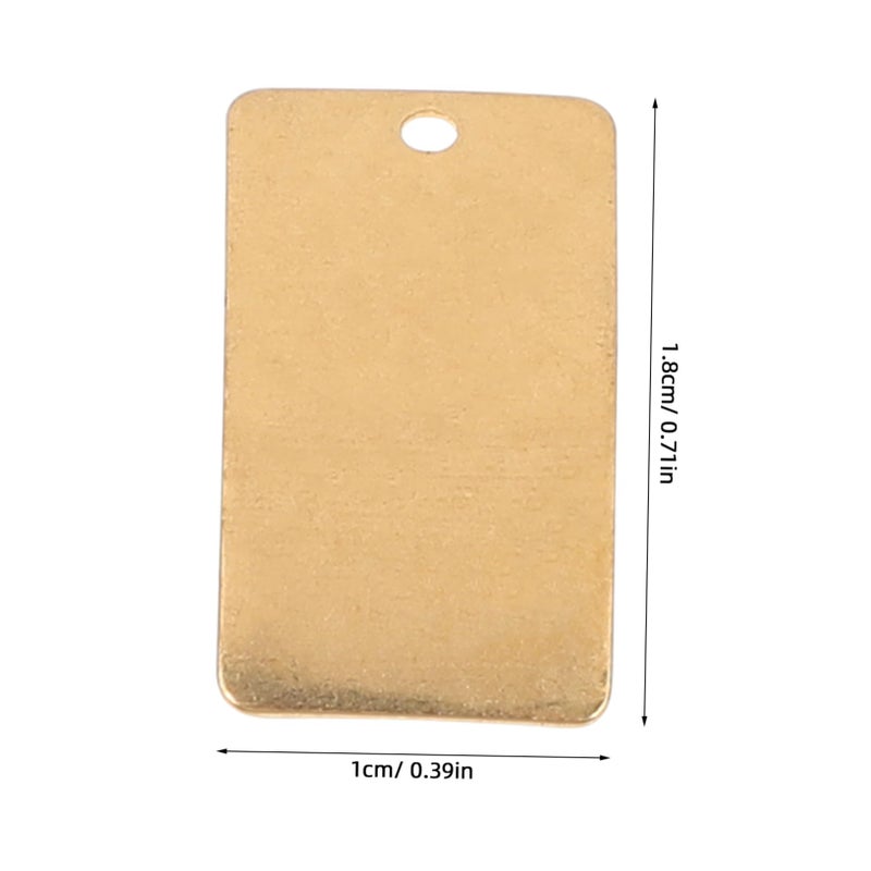 3 Brass Sheets For Jewelry Making Crafting Metal Plates Labels Accessories Supply - Image 4