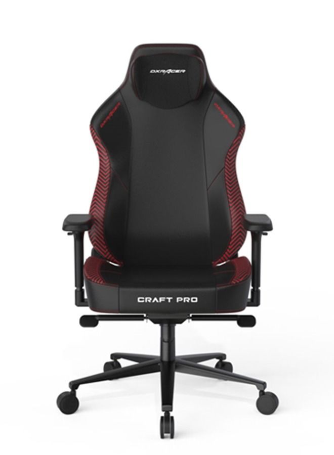 DXRacer Craft Pro Stripes-2 Gaming Chair, Extra Wide And Thick Seat Cushion, Adjustable Armrests, Anti-Pinch Hand Protective Cover, Memory Foam Headrest - Black