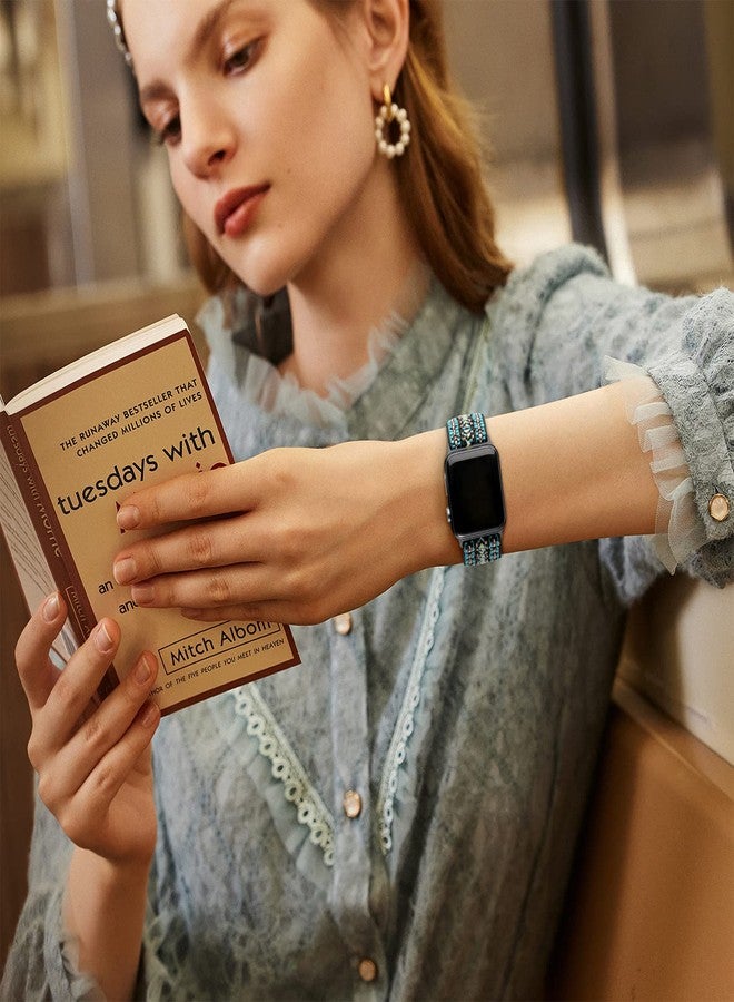 DaQin 3 Pack Stretchy Solo Loop Compatible with Apple Watch Bands for Women 42mm 41mm 40mm 38mm, Soft Nylon Braided Elastic Strap for iWatch Band Series 11 10 9 8 7 6 5 4 3 SE Ultra 3 Ultra 2 Ultra - Image 5