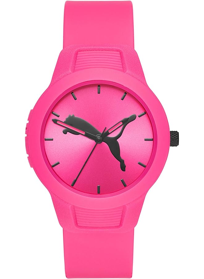 PUMA Reset V2 Women Pink Dial Pu Leather Analog Watch P1015 - Image 1