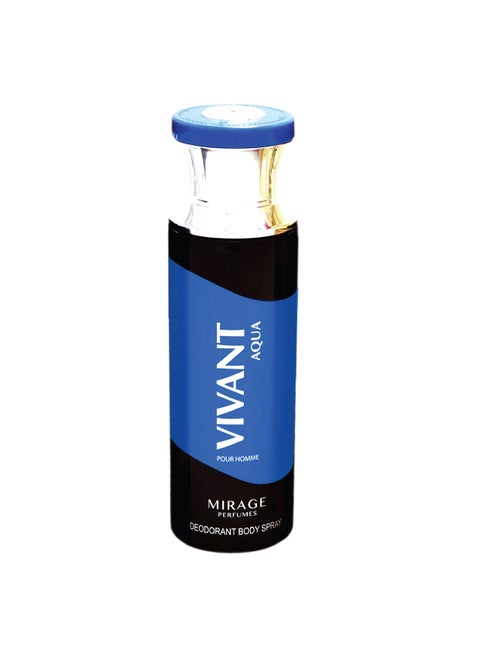 VIVANT AQUA by Mirage for Men, Deodorant body spray, 200 ml