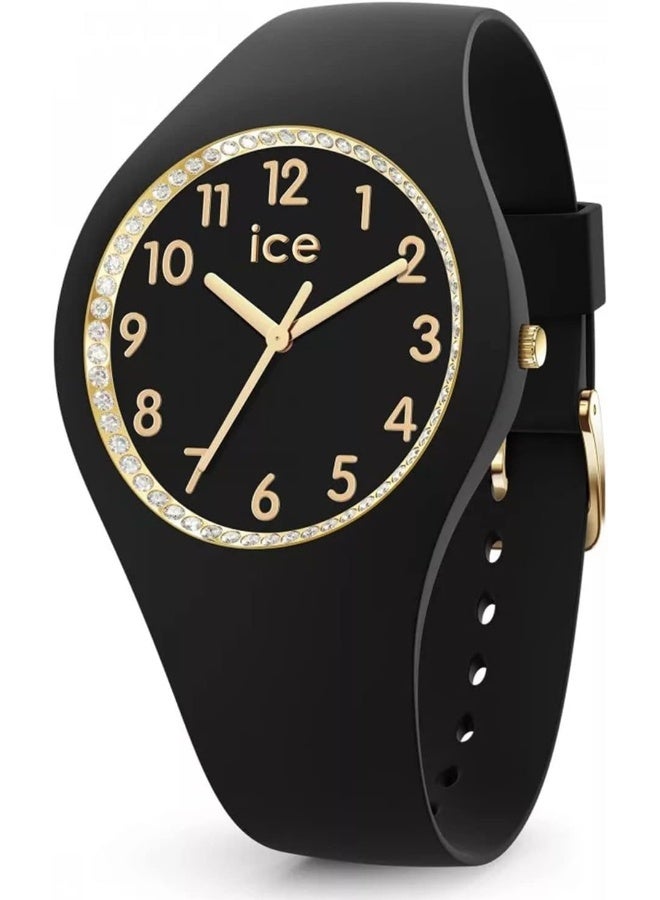 Ice Watch ساعة آيس ووتش آيس كوزموس النسائية التناظرية اليابانية الكوارتز مع سوار سيليكون IC021049، أسود - Image 1