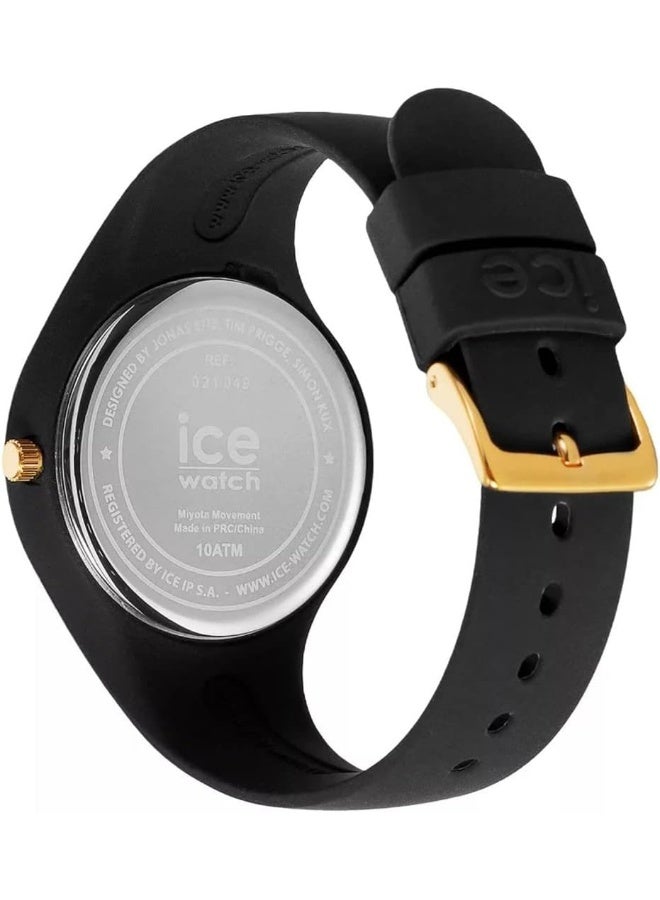 Ice Watch ساعة آيس ووتش آيس كوزموس النسائية التناظرية اليابانية الكوارتز مع سوار سيليكون IC021049، أسود - Image 4