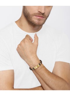 HUGO BOSS HUGO BOSS JEWELRY DYLAN MENS LEATHER BRACELET - 1580607S  - Image 2