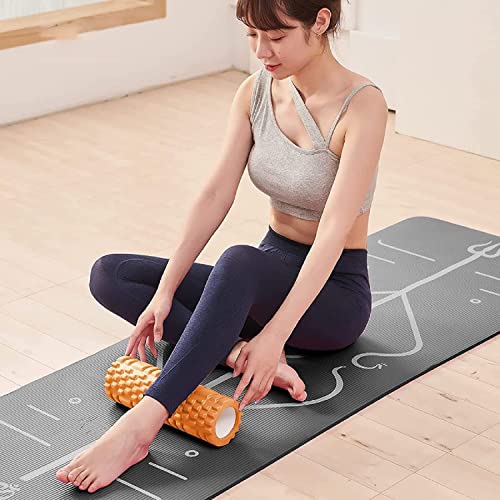 Bodylastics 33cms Foam Roller for Pre & Post Workout Sessions, Deep Tissue Massage, Relief from Muscle Pain (33 cms, Orange) - Image 3