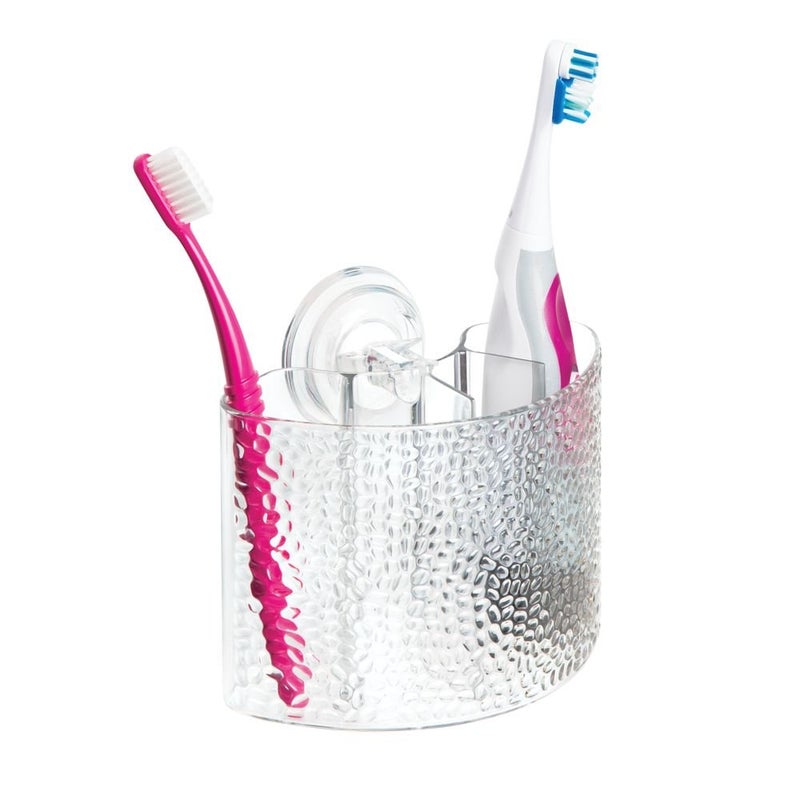 InterDesign Plastic Toothbrush Holder, Clear - Image 4