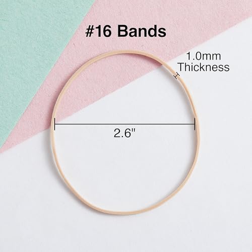 Staples ستابلز؛ أربطة مطاطية اقتصادية، الحجم #16، 1 رطل. 2 1/2" × 1/16" - Image 2