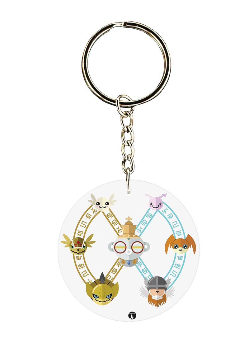 The Anime Digimon Printed Keychain