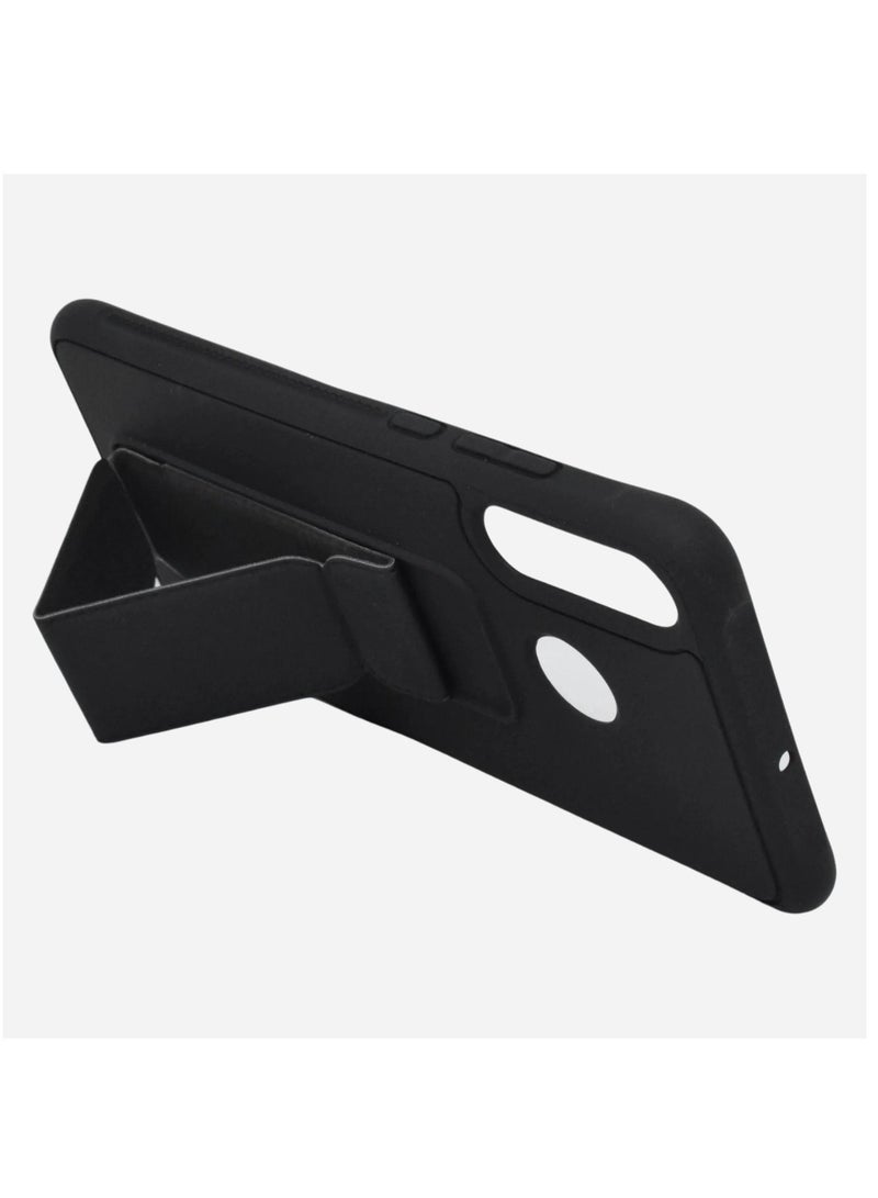 BORTONY Huawei P20 Case Silicone Camera Protected Shockproof With Finger Grip Stand Cover - Image 3