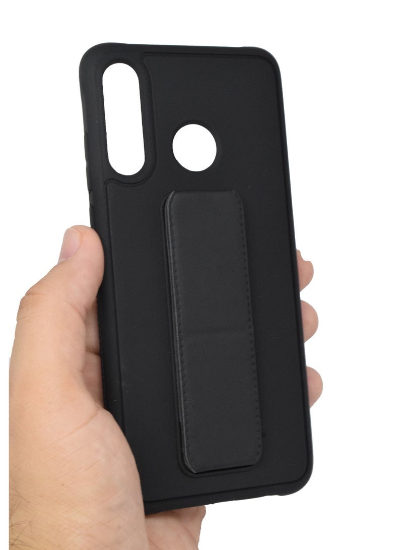 BORTONY Huawei P20 Case Silicone Camera Protected Shockproof With Finger Grip Stand Cover - Image 1