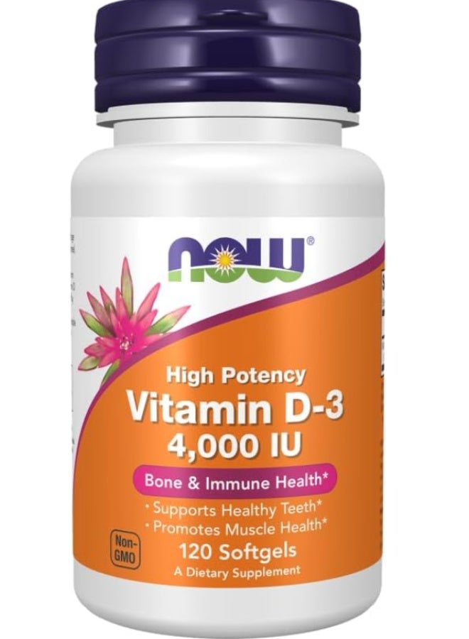 Vitamin D-3 4000 IU 120 Softgels