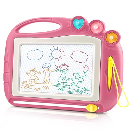 Daisiki Magnetic Drawing Board Toddler Toys for Age 1 2 3 Boys Girls Toddler Drawing Board Birthday Easter Christmas Halloween Kids Toy Gifts for Boys and Girls - Image 1