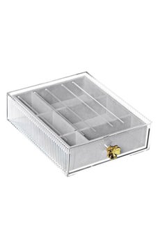 Acrylic Organizer Box For Accessories - Padded And Divided - (18 * 15Cm)