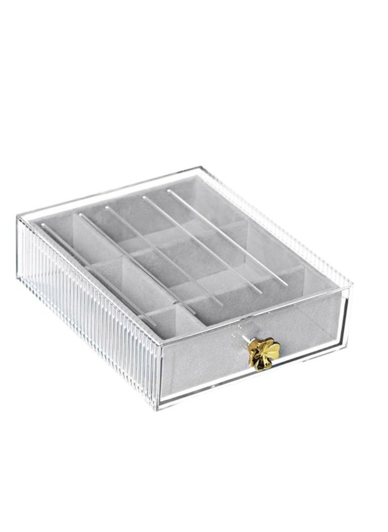 Generic - Acrylic Organizer Box For Accessories - Padded And Divided - (18 * 15Cm) - Image 1