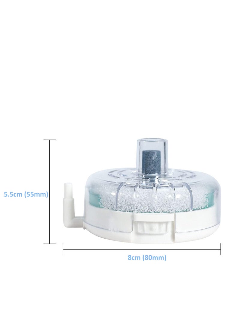 روبيك فلتر إسفنجي هوائي لحوض السمك من Pneumatic Water Fairy، فلتر دائري داخلي لحوض السمك فائق الهدوء ومتين مع حجر الفقاعات وملحقات أحواض السمك لترشيح الحوض (NX-300) - Image 4
