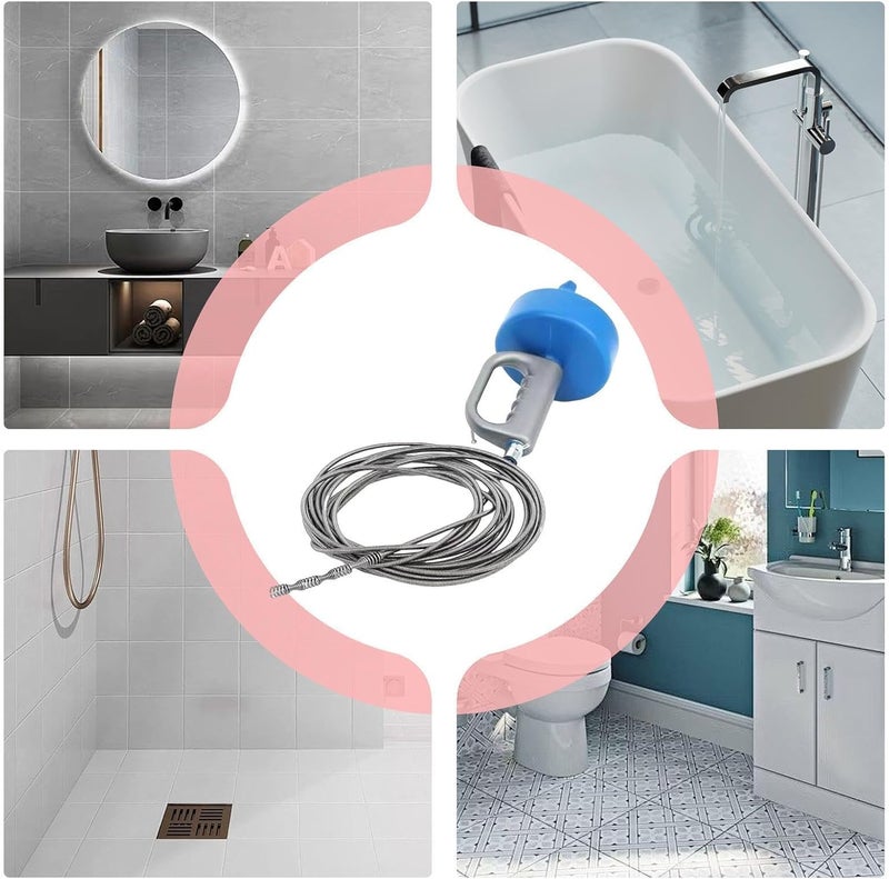 Drain Cleaner, Pipe Opener – Drain Snake – for Basin, Bathtub, Shower, Kitchen and Bathroom, Powerful Cleaning of Clogged Pipes - Image 4