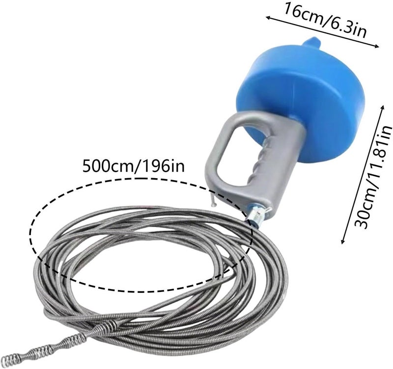 Drain Cleaner, Pipe Opener – Drain Snake – for Basin, Bathtub, Shower, Kitchen and Bathroom, Powerful Cleaning of Clogged Pipes - Image 5