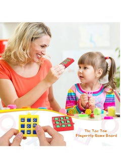 KASTWAVE Tic Tac Toe Game Toy, Classic Mini Checkerboard Educational Family Game Toy Set with Keychain, Portable Casual Tabletop Games for Adults and Kids, Party Classroom Games 4 Pcs  - Image 3