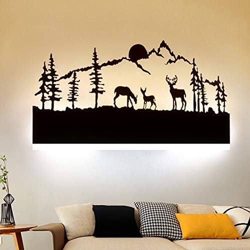 BrightLyt Wall Lamp Scenery, Led Wall Light for Living Room, Offices, Kids Rooms and Wall Decoration Items (Deer Design Wall Fixture) (Warm, Natural, Cool White) - Image 1