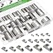 Ruibapa 110PCS Metric Woodruff Key Assortment Kit 15 Sizes Carbon Steel Woodruffkey Kit Woodruff KeyCrankshaftKeyway Shaft Feather Key for Fastening Connection - Image 2