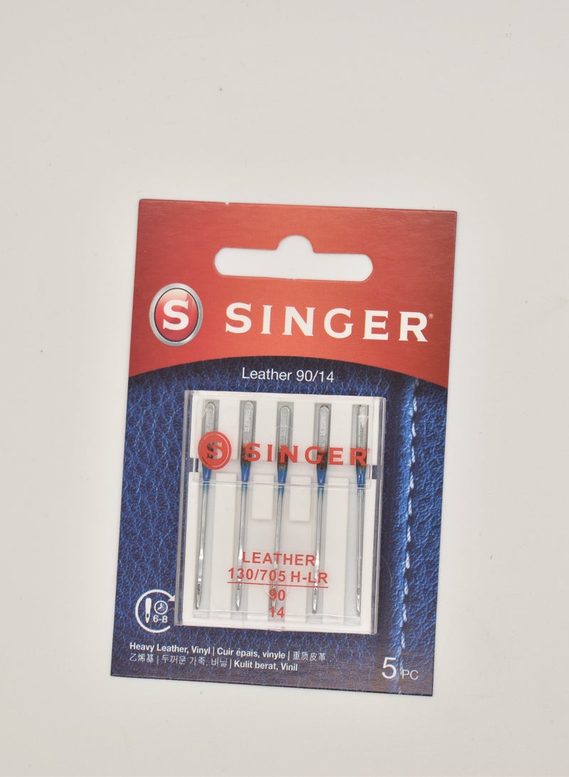 SINGER LEATHER NEEDLES SIZE 90/14 (PACK OF 5 NEEDLE) BRAZIL