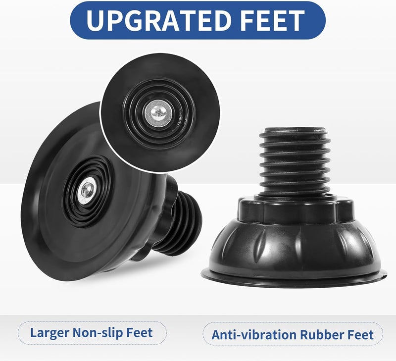 Nefish Mini Fridge Stand Height 7"-8.4" Adjustable Washer and Dryer Stand with 4 Strong Feet Heavy Duty Washing Machine Stand Base Laundry Pedestal Universal Platform for Home 16-24 Inch Appliance - Image 3
