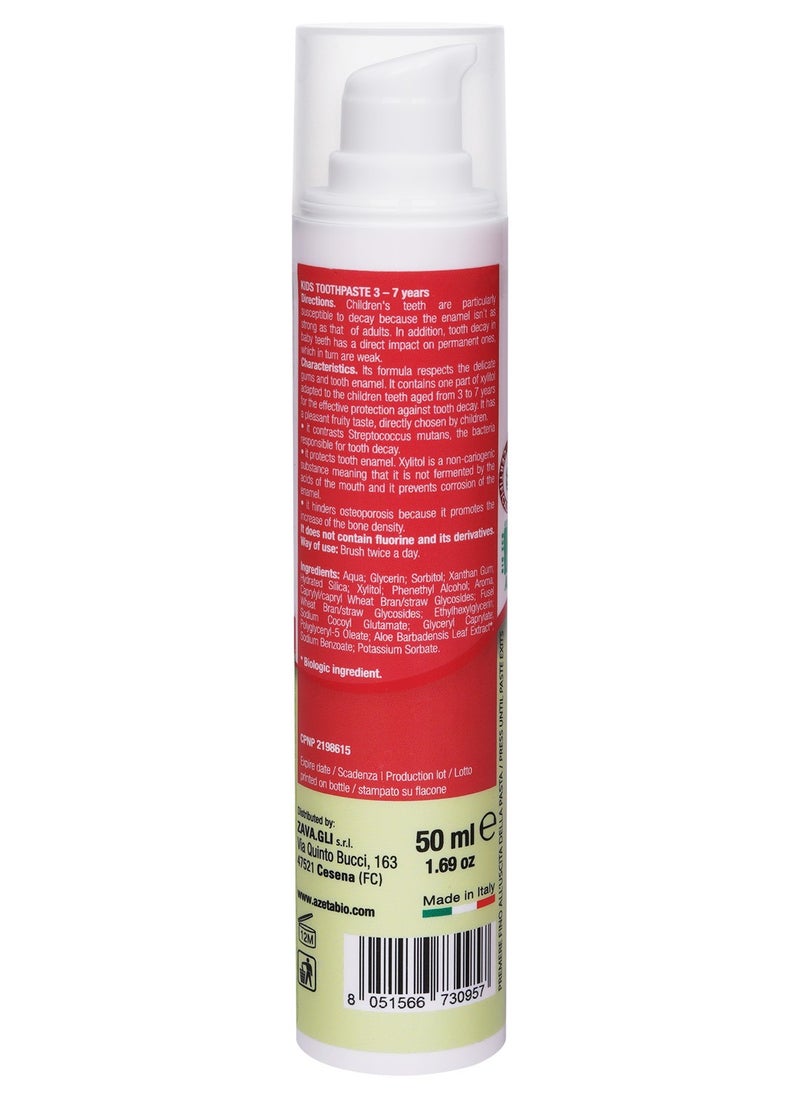 Azeta Bio Organic Kids Toothpaste Raspberry  - Image 4