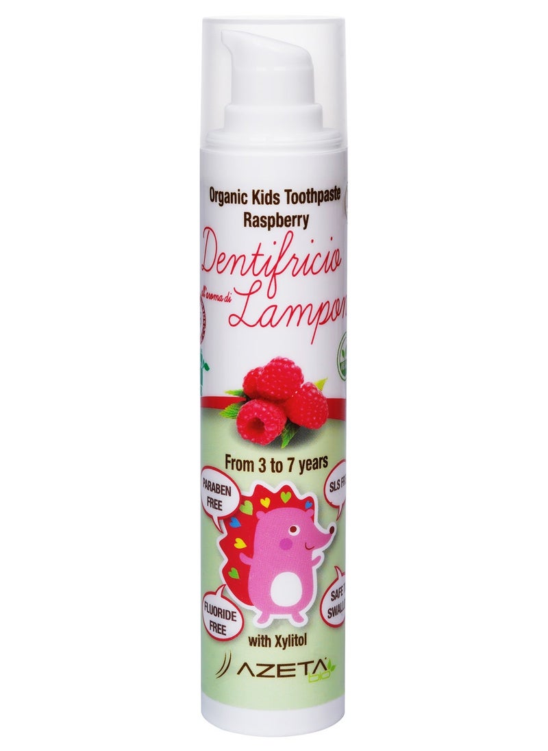 Azeta Bio Organic Kids Toothpaste Raspberry  - Image 3
