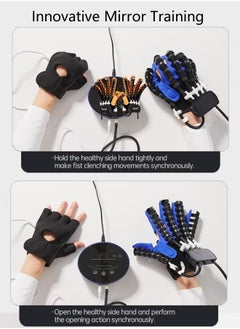 Generic Rehability Robot Gloves Hand Stroke Recovery Equipment Hand Dysfunction Patient Training Device Stroke Hemiplegia Finger Orthosis for Long Term Relief Finger Cramps  - Image 4