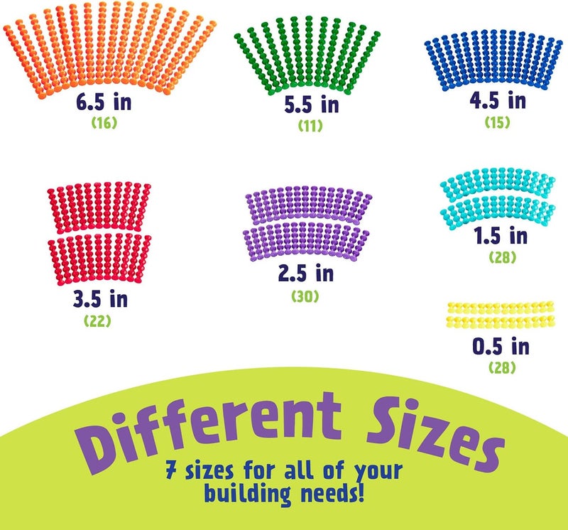 Popular Playthings Playstix Construction Toy Building Blocks Set - 150 Piece STEM Kit for Kids - Image 3