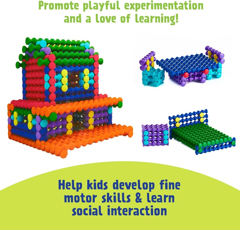 Popular Playthings Playstix Construction Toy Building Blocks Set - 150 Piece STEM Kit for Kids - Image 5