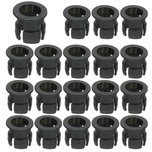 PATIKIL PATIKIL 5mm Emitting Diode Holder, 20 Pcs Plastic Flat LED Holder Clip Mounting Bracket Socket Cap for Lamp Bulb Bezel  - Image 2