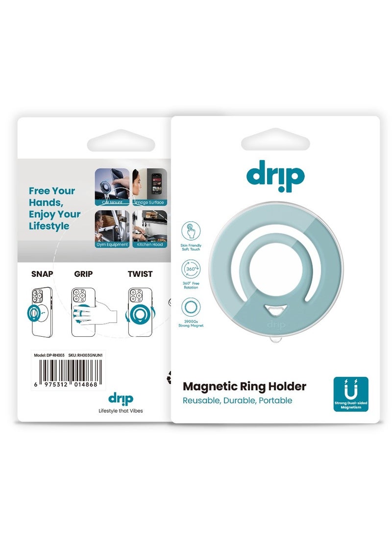 Drip Magnetic Phone Holder Compatible with MagSafe, Silicone Finger Ring – Secure & Comfortable Design - Image 3