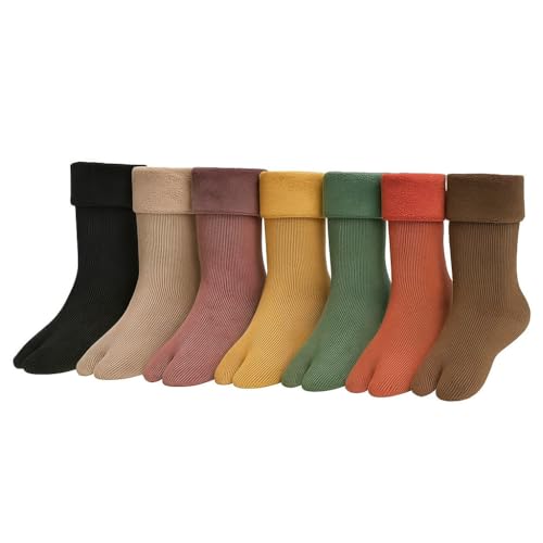 CLUZE Women’s Warm Winter Plush Velvet Fleece-Lined Socks | Cozy Thermal Thick Socks for Cold Weather | Soft, Breathable & Stylish (IN, Alpha, Free Size, 8, MULTICOLOR) - Image 2