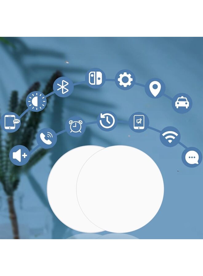 متجر وايت شوب، 50 قطعة من علامات NFC، 215 علامة NFC، عملات NFC فارغة، ملصقات NFC بيضاء، بطاقات ذات ظهر لاصق، متوافقة مع الأجهزة التي تدعم NFC - Image 5