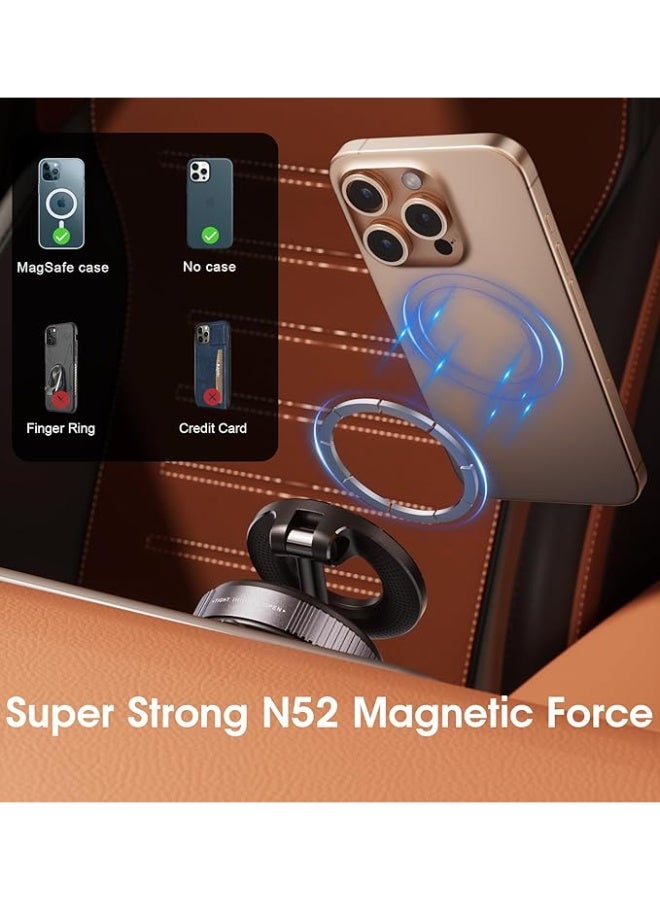 General Strong Magnetic Car Phone Holder for MagSafe Ultra Vacuum Suction Cup Phone Mount 360° Cell Phone Holders for Your Car Accessories for iPhone 16 to 12 Android  - Image 5