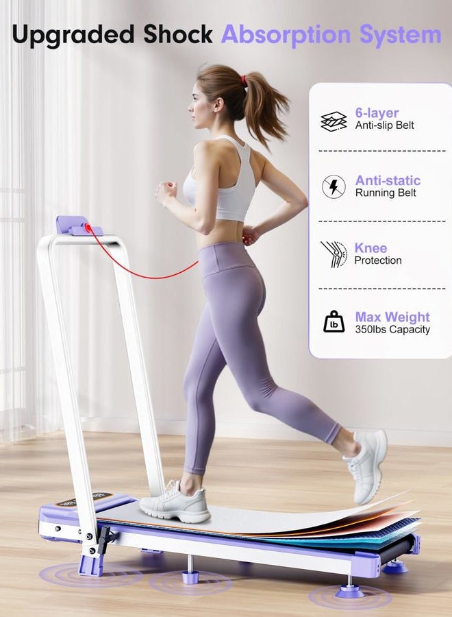 Rayspace 2026 Upgrade Walking Pad Treadmill with 8% Incline & Handle Bar, 3.5HP Portable Treadmill for Home Small, Under Desk Compact Walking Pad 300+lb Capacity, Shock Absorption, 0.6-6mph, Remote, Smart App - Image 5