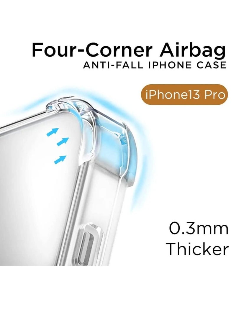 iPhone 13 Pro Case 6.1 Inch Military Grade Extreme Crystal Clear Soft TPU Scratch Resistant 4 Corners Bumper Shockproof Protective Cover - Image 4