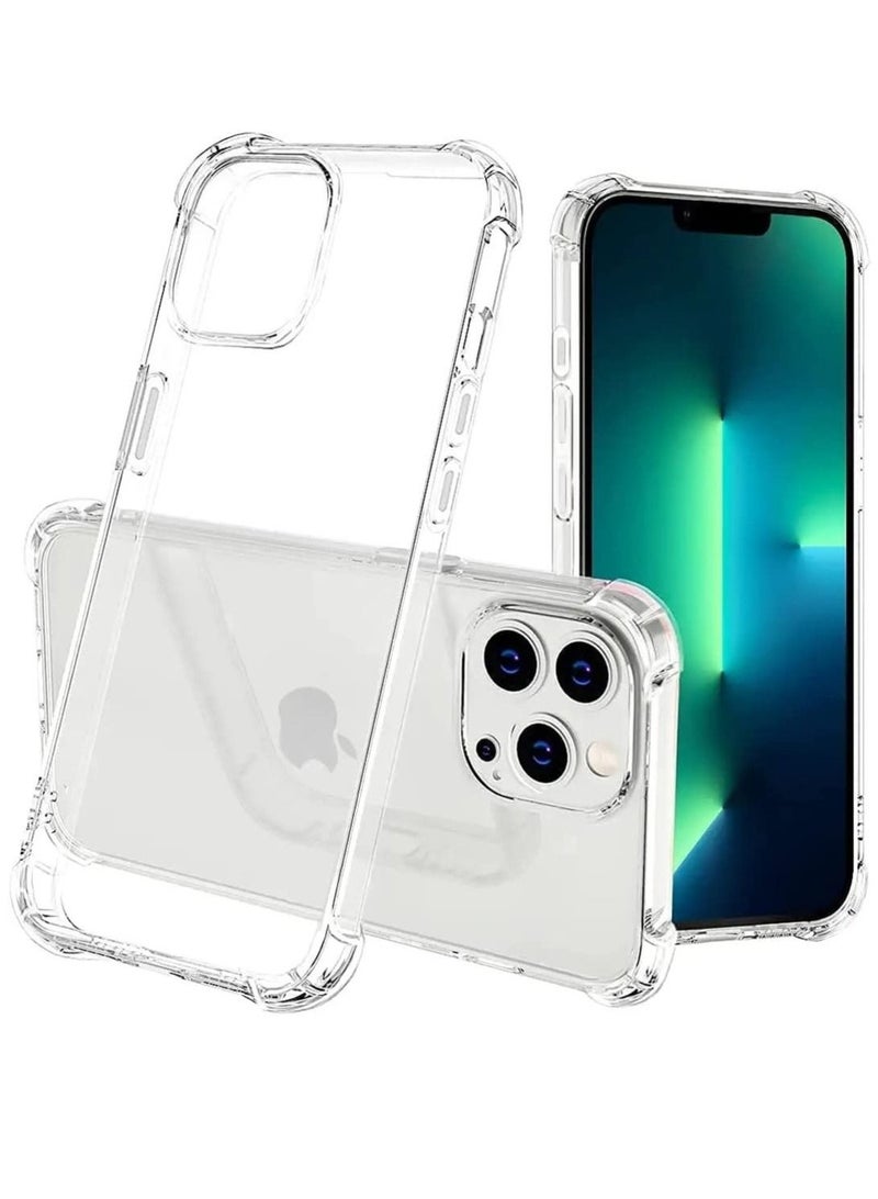 iPhone 13 Pro Case 6.1 Inch Military Grade Extreme Crystal Clear Soft TPU Scratch Resistant 4 Corners Bumper Shockproof Protective Cover - Image 1
