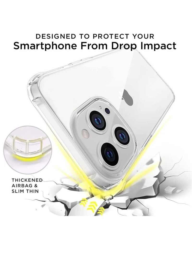 iPhone 13 Pro Case 6.1 Inch Military Grade Extreme Crystal Clear Soft TPU Scratch Resistant 4 Corners Bumper Shockproof Protective Cover - Image 2