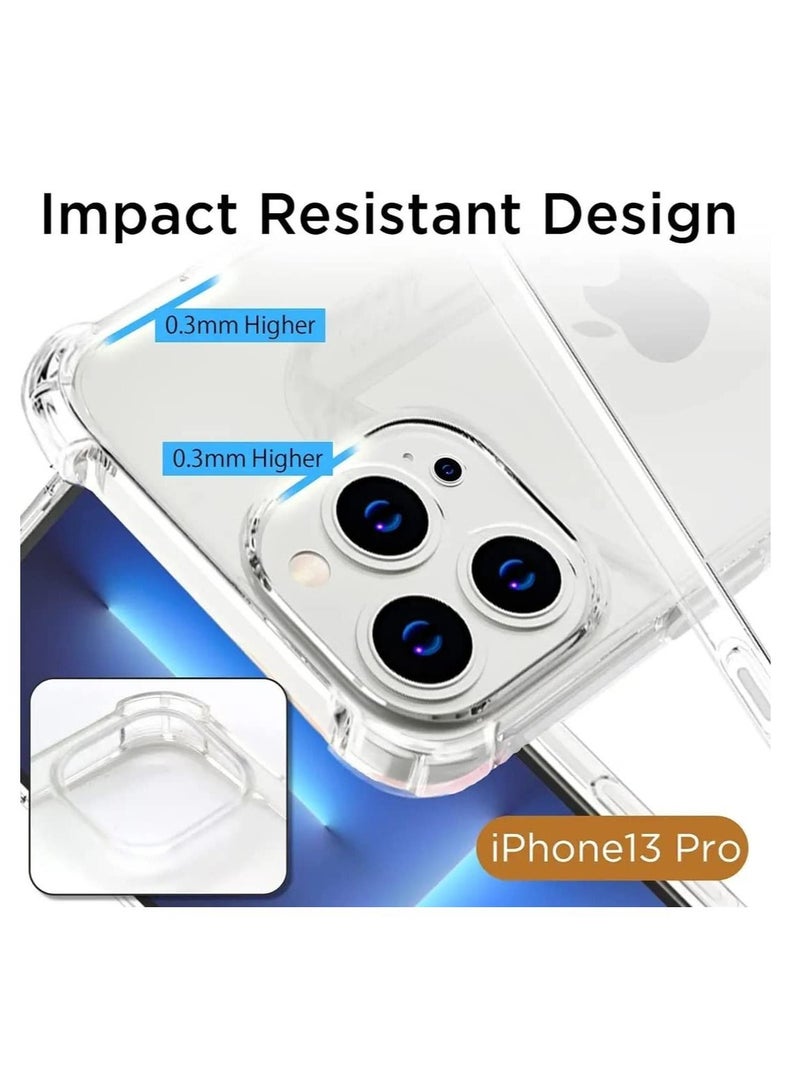 iPhone 13 Pro Case 6.1 Inch Military Grade Extreme Crystal Clear Soft TPU Scratch Resistant 4 Corners Bumper Shockproof Protective Cover - Image 3